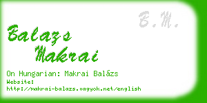 balazs makrai business card
